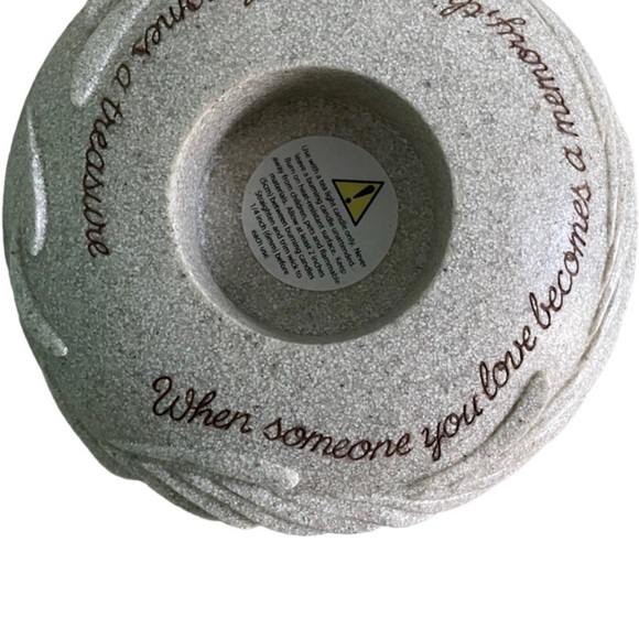 Memorial heavy stone candle holder - Picture 3 of 4